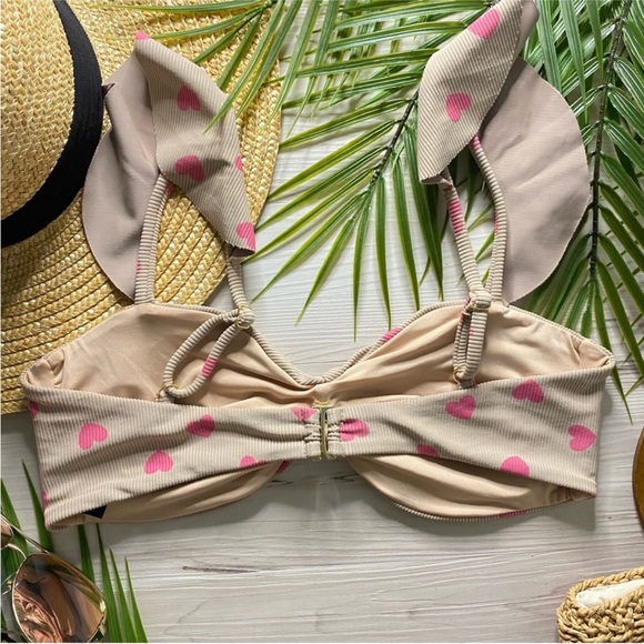 Beach Riot Hearts + Ruffles Bikini Top - Picture 6 of 13